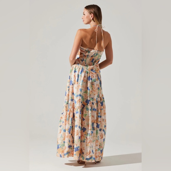 ASTR Linnea Halter Dress Beaded Top Size XS - Picture 5 of 7